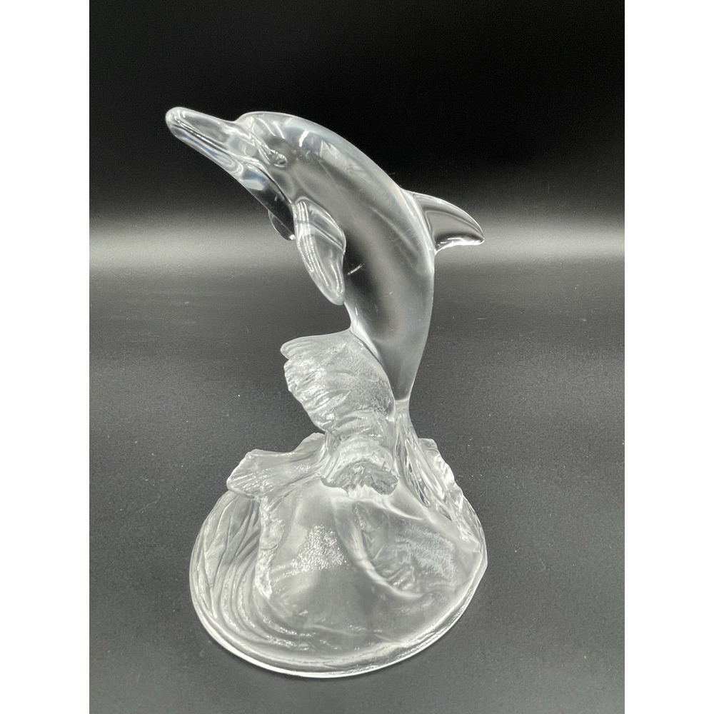 Vtg 1970s Cristal d"Argues Durand. Company Made In‎ France. Crystal Dolphin